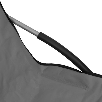vidaXL Beach Chair | Set of 2 | Grey | Oxford fabric, steel | Compact