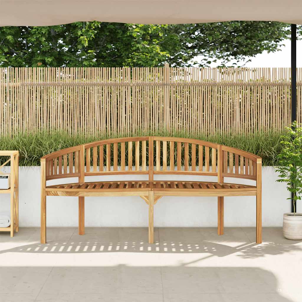 vidaXL Garden Bench | Natural Teak | Solid Teak Wood | Large | Durable