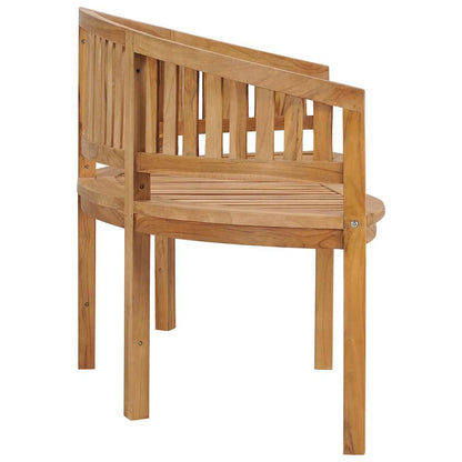 vidaXL Garden Bench | Natural Teak | Solid Teak Wood | Large | Durable
