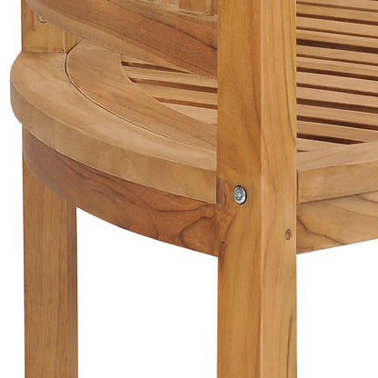 vidaXL Garden Bench | Natural Teak | Solid Teak Wood | Large | Durable