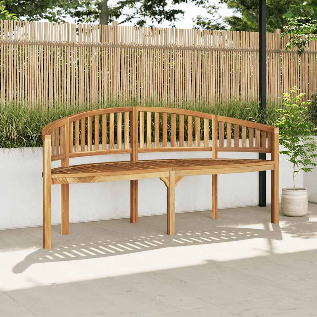 vidaXL Garden Bench | Natural Teak | Solid Teak Wood | Large | Durable