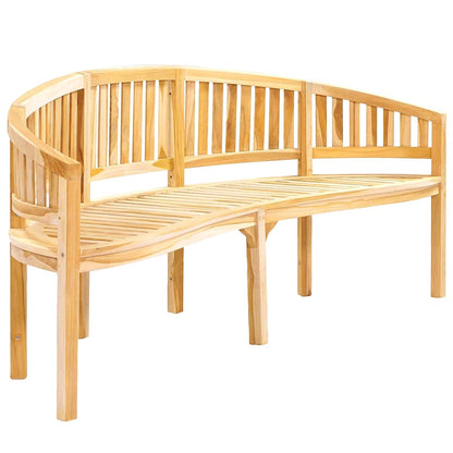 vidaXL Garden Bench | Natural Teak | Solid Teak Wood | Large | Durable