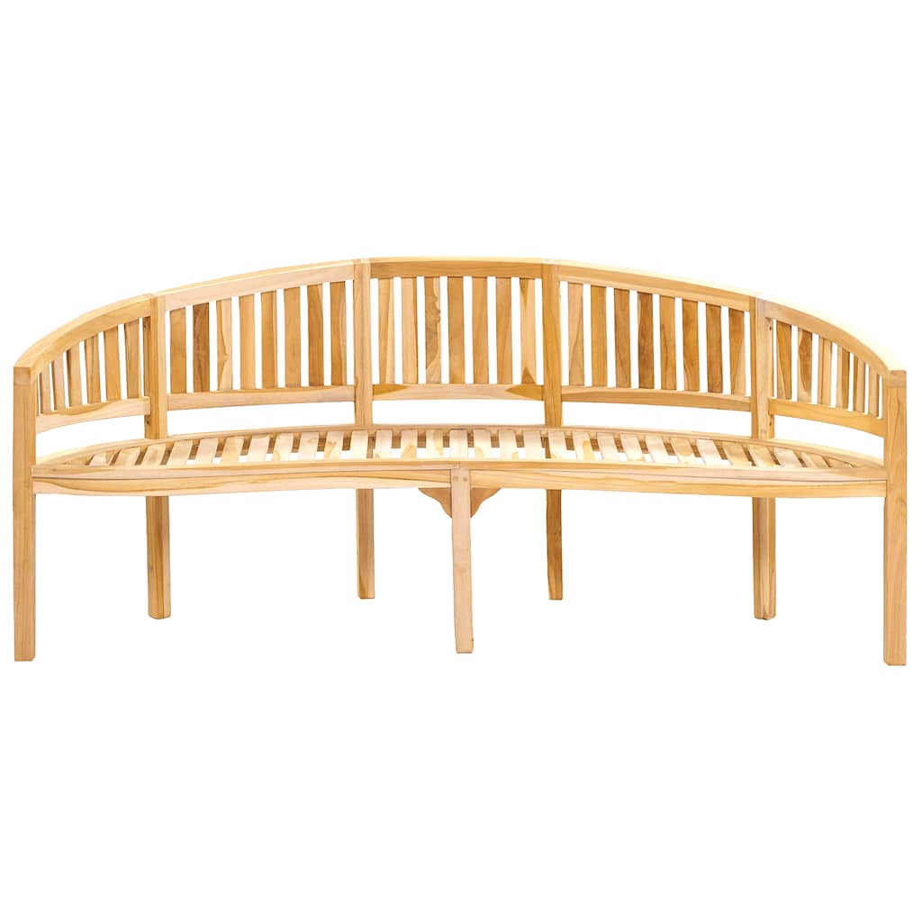 vidaXL Garden Bench | Natural Teak | Solid Teak Wood | Large | Durable
