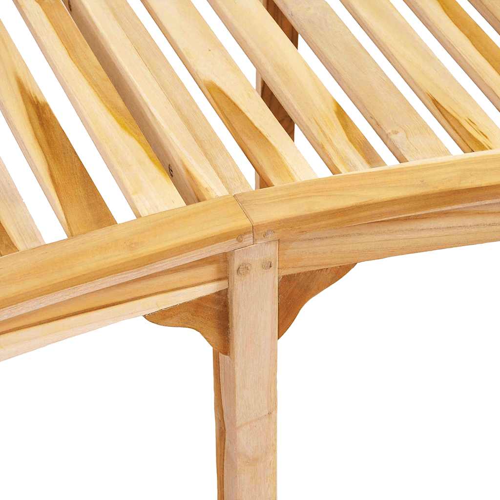 vidaXL Garden Bench | Natural Teak | Solid Teak Wood | Large | Durable