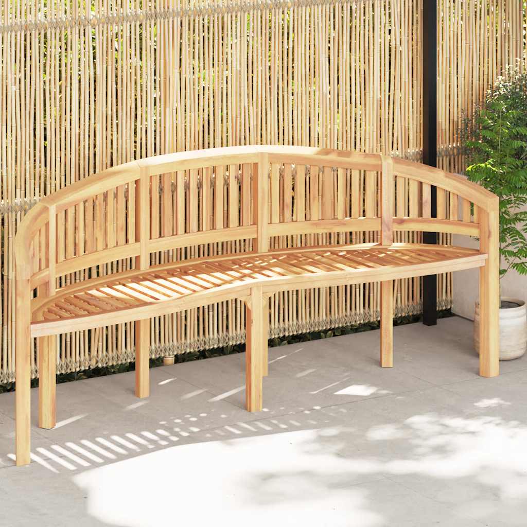 vidaXL Garden Bench | Natural Teak | Solid Teak Wood | Large | Durable
