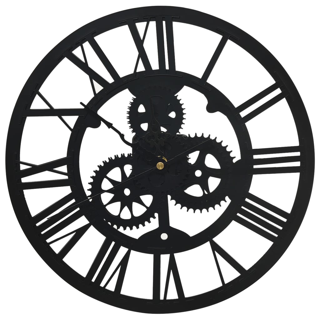 vidaXL Wall Clock Black 30 cm Acrylic