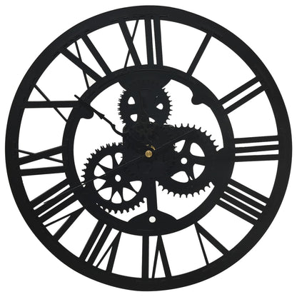 vidaXL Wall Clock Black 30 cm Acrylic