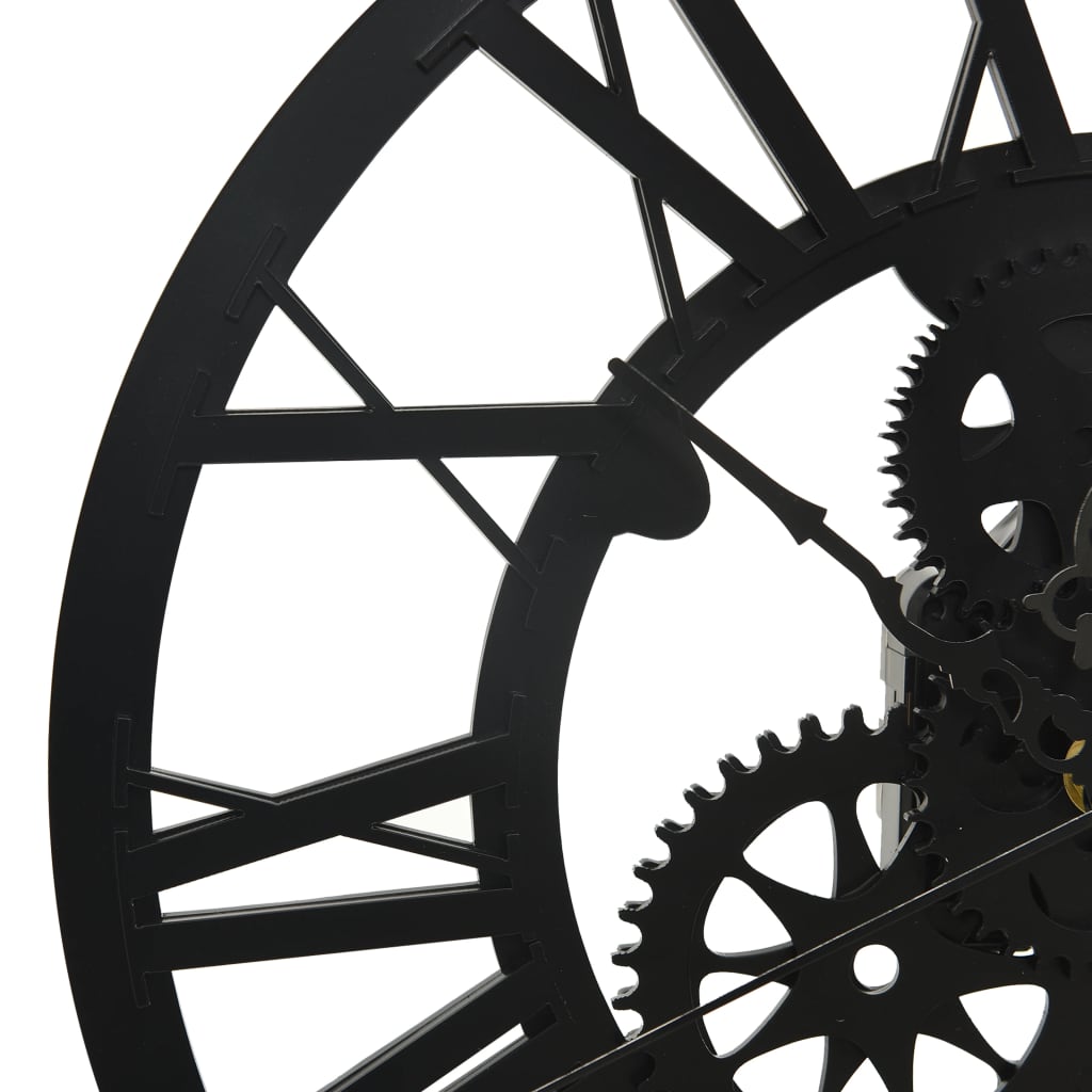 vidaXL Wall Clock Black 30 cm Acrylic