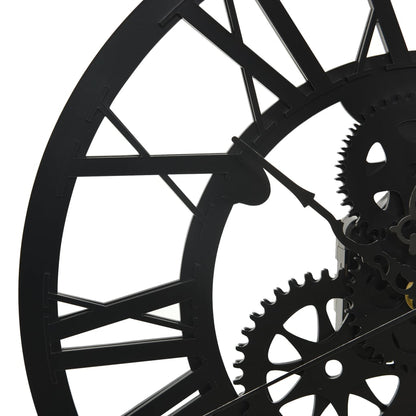 vidaXL Wall Clock Black 30 cm Acrylic