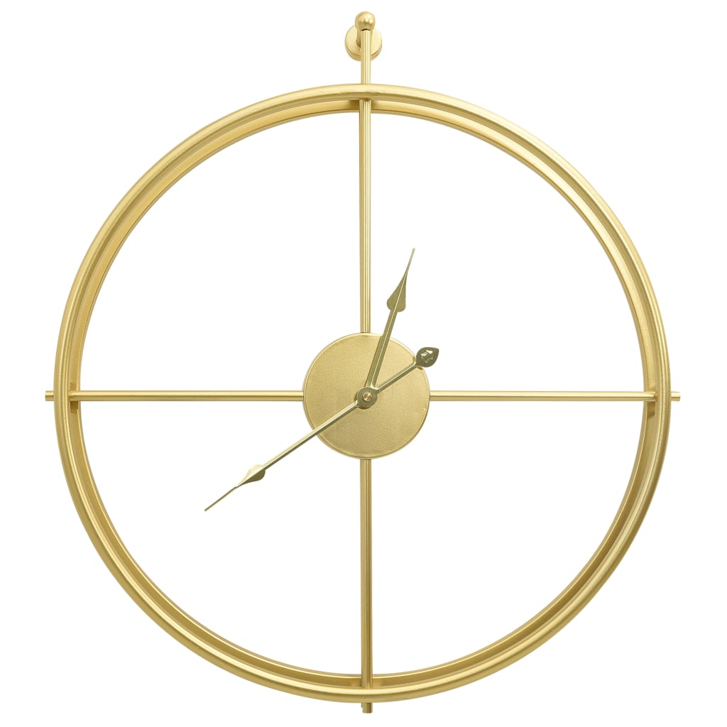 vidaXL Wall Clock Gold 52 cm Iron