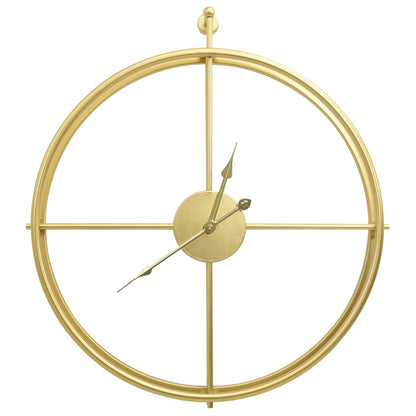 vidaXL Wall Clock Gold 52 cm Iron