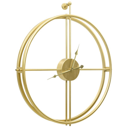 vidaXL Wall Clock Gold 52 cm Iron