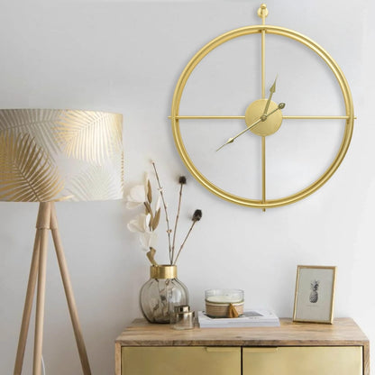 vidaXL Wall Clock Gold 52 cm Iron