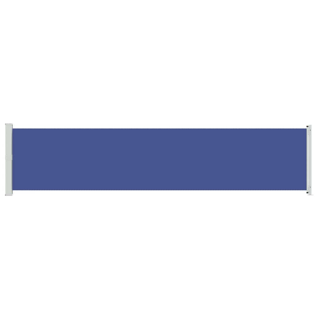 vidaXL Patio Retractable Side Awning 140x600 cm Blue