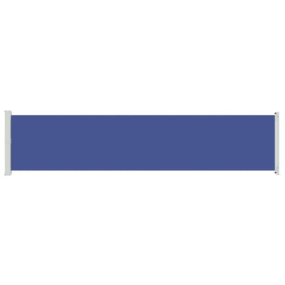 vidaXL Patio Retractable Side Awning 140x600 cm Blue