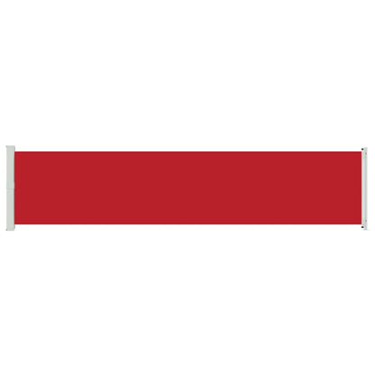 vidaXL Patio Retractable Side Awning 140x600 cm Red