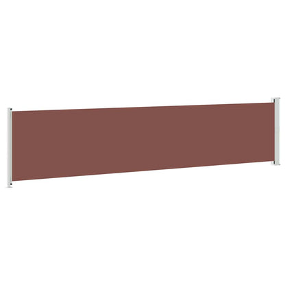 313374 vidaXL Patio Retractable Side Awning 140x600 cm Brown