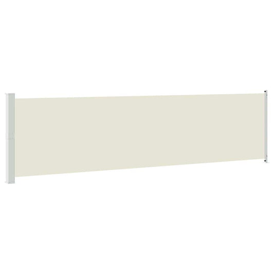 313376 vidaXL Patio Retractable Side Awning 600x160 cm Cream