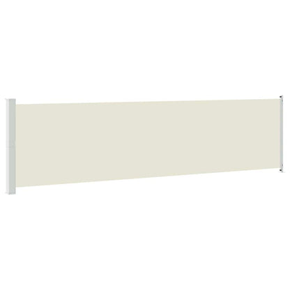 vidaXL Patio Retractable Side Awning 600x160 cm Cream