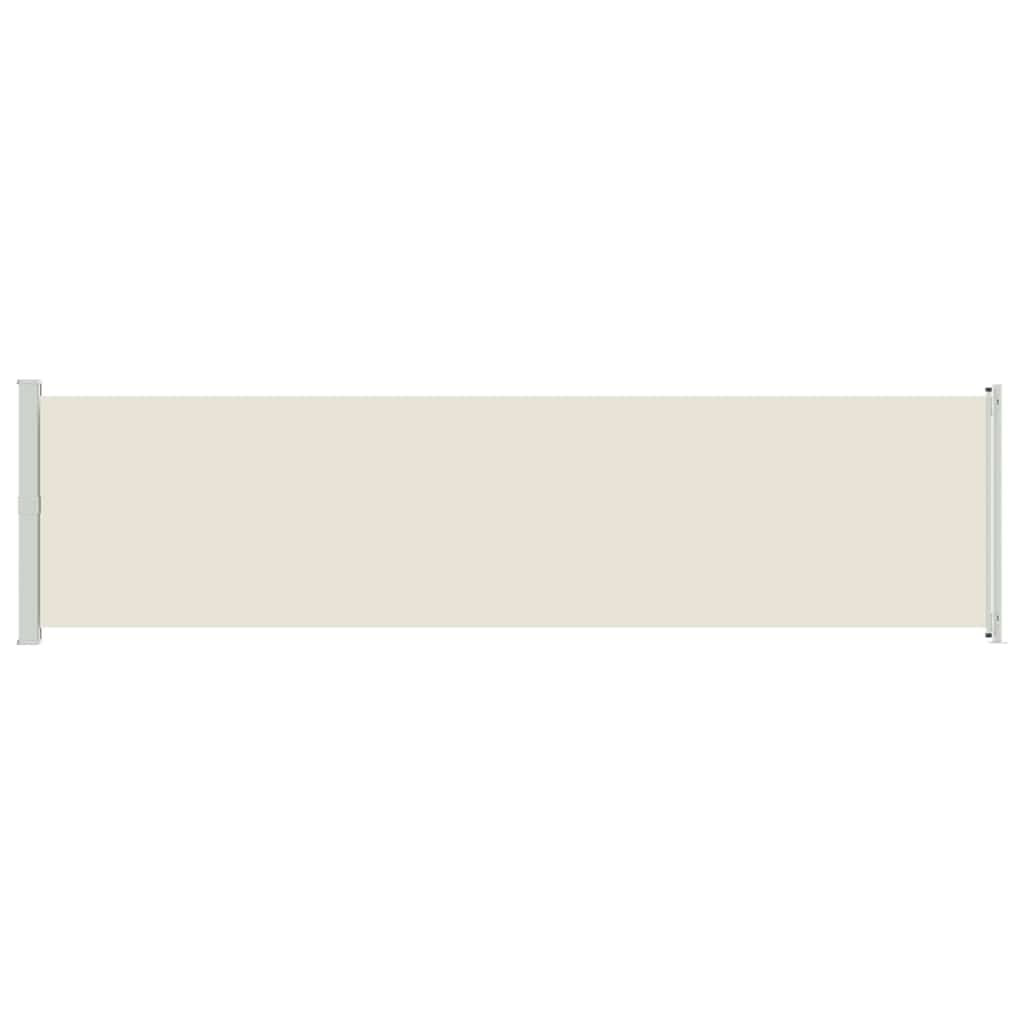 vidaXL Patio Retractable Side Awning 600x160 cm Cream