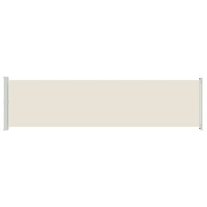vidaXL Patio Retractable Side Awning 600x160 cm Cream
