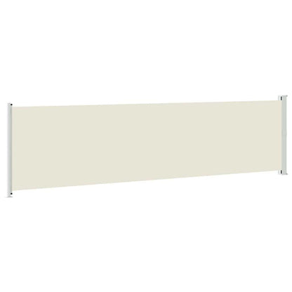 vidaXL Patio Retractable Side Awning 600x160 cm Cream