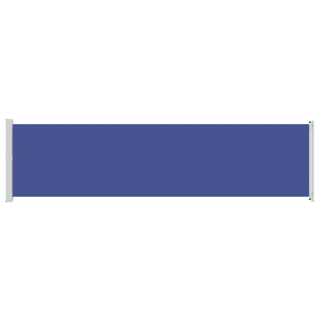 313377 vidaXL Patio Retractable Side Awning 600x160 cm Blue