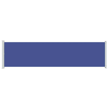 313377 vidaXL Patio Retractable Side Awning 600x160 cm Blue