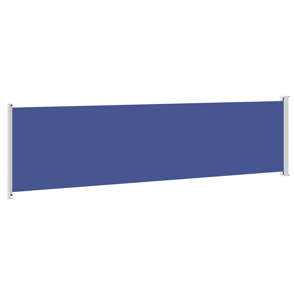 vidaXL Patio Retractable Side Awning 600x160 cm Blue