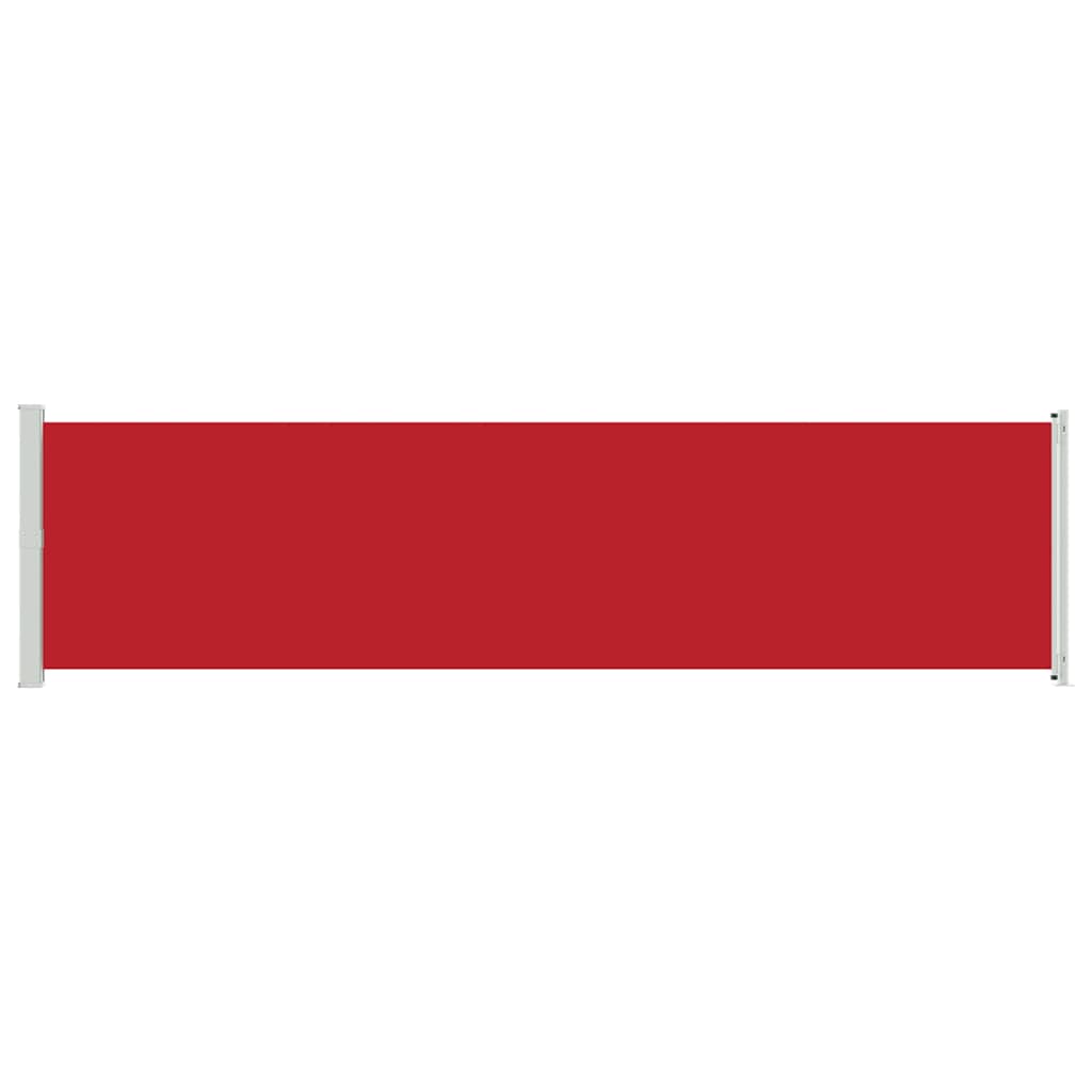vidaXL Patio Retractable Side Awning 600x160 cm Red
