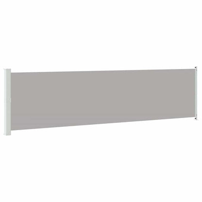 313379 vidaXL Patio Retractable Side Awning 600x160 cm Grey