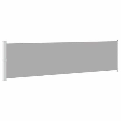 vidaXL Patio Retractable Side Awning 614x160 cm Grey