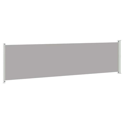 313379 vidaXL Patio Retractable Side Awning 600x160 cm Grey