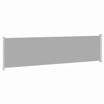 vidaXL Patio Retractable Side Awning 614x160 cm Grey