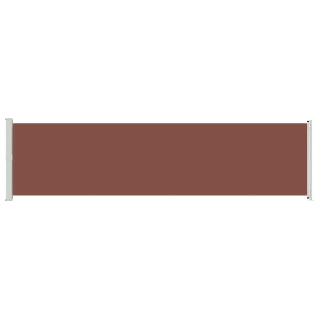 vidaXL Patio Retractable Side Awning 600x160 cm Brown