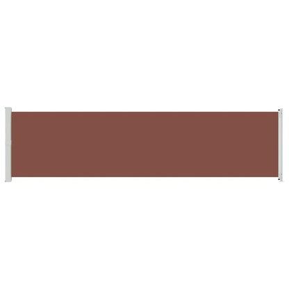 vidaXL Patio Retractable Side Awning 600x160 cm Brown