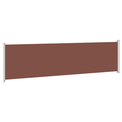 313380 vidaXL Patio Retractable Side Awning 600x160 cm Brown