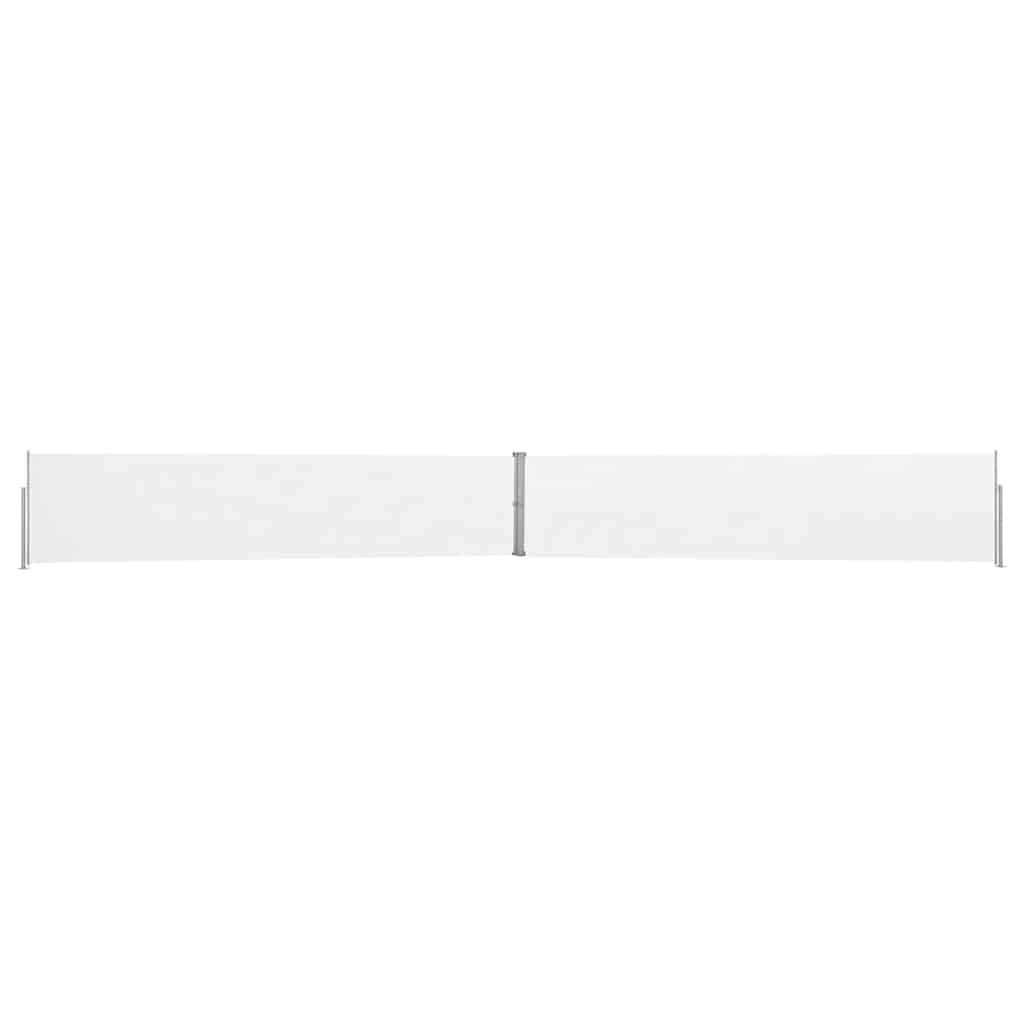 vidaXL Patio Retractable Side Awning 140x1200 cm Cream