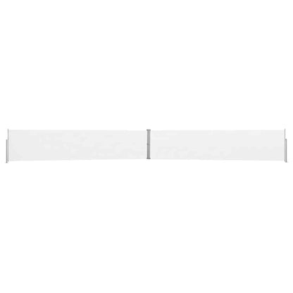 313388 vidaXL Patio Retractable Side Awning 140x1200 cm Cream