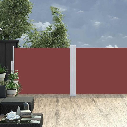vidaXL Patio Retractable Side Awning 140x1200 cm Brown