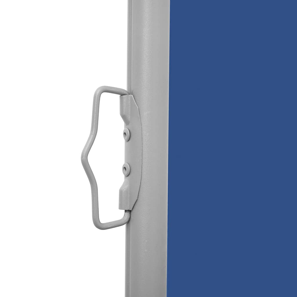 vidaXL Patio Retractable Side Awning 140x1200 cm Blue