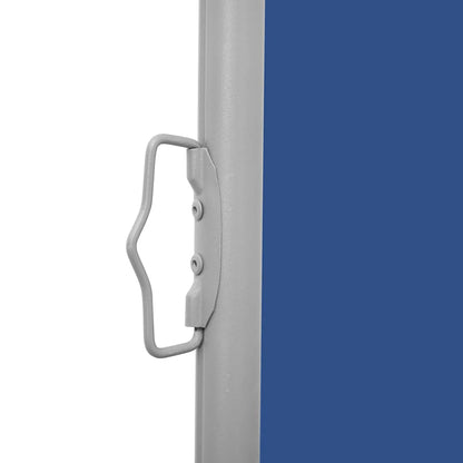 vidaXL Patio Retractable Side Awning 140x1200 cm Blue