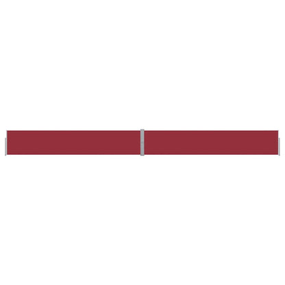 vidaXL Patio Retractable Side Awning 140x1200 cm Red