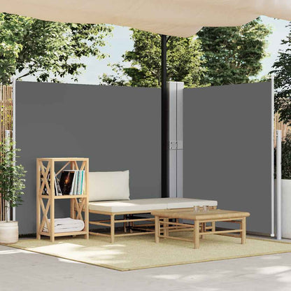 vidaXL Patio Retractable Side Awning 170x1200 cm Anthracite