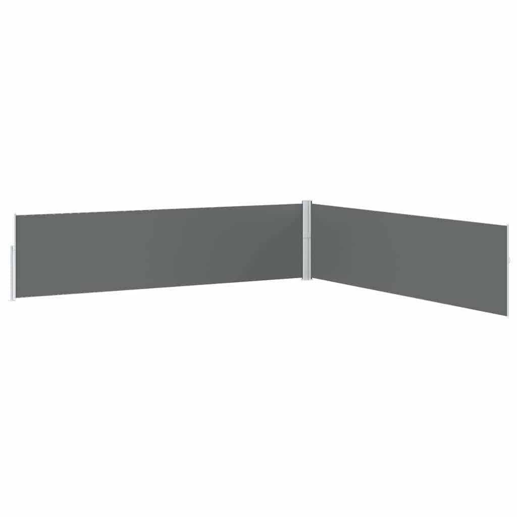 313395 vidaXL Patio Retractable Side Awning 170x1200 cm Anthracite