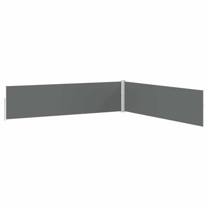 313395 vidaXL Patio Retractable Side Awning 170x1200 cm Anthracite