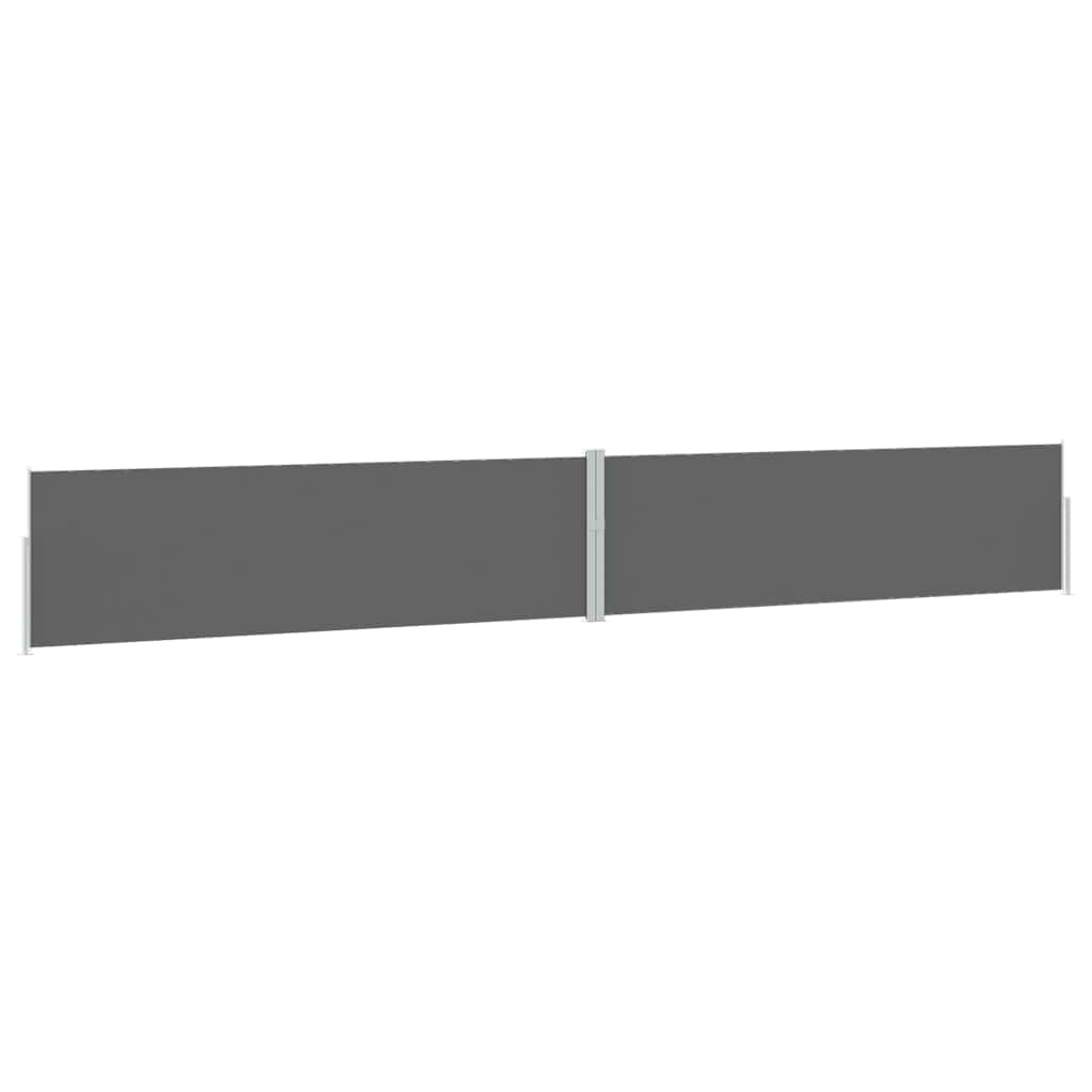 313395 vidaXL Patio Retractable Side Awning 170x1200 cm Anthracite