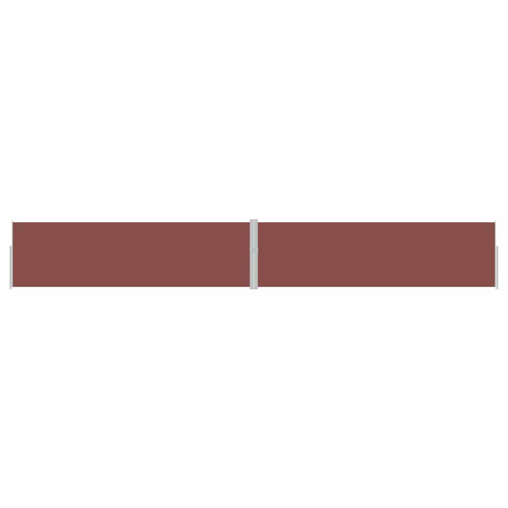 vidaXL Patio Retractable Side Awning 170x1200 cm Brown