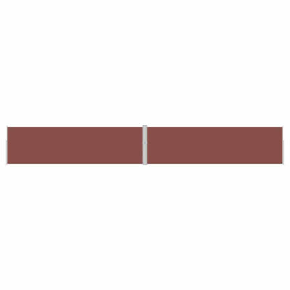 vidaXL Patio Retractable Side Awning 170x1200 cm Brown