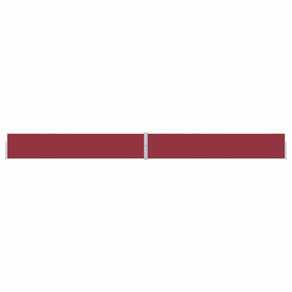 vidaXL Patio Retractable Side Awning 170x1200 cm Red